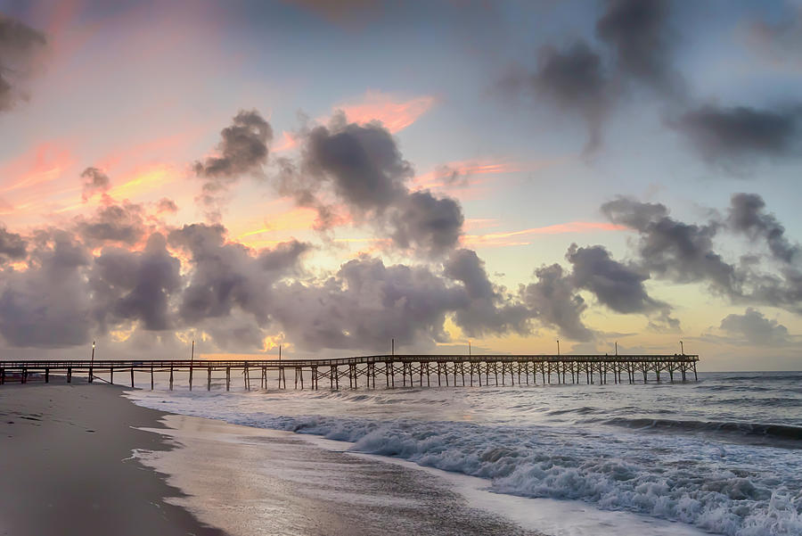 Holden Beach Pier at Sunrise #9286 Photograph by Susan Yerry - Fine Art ...