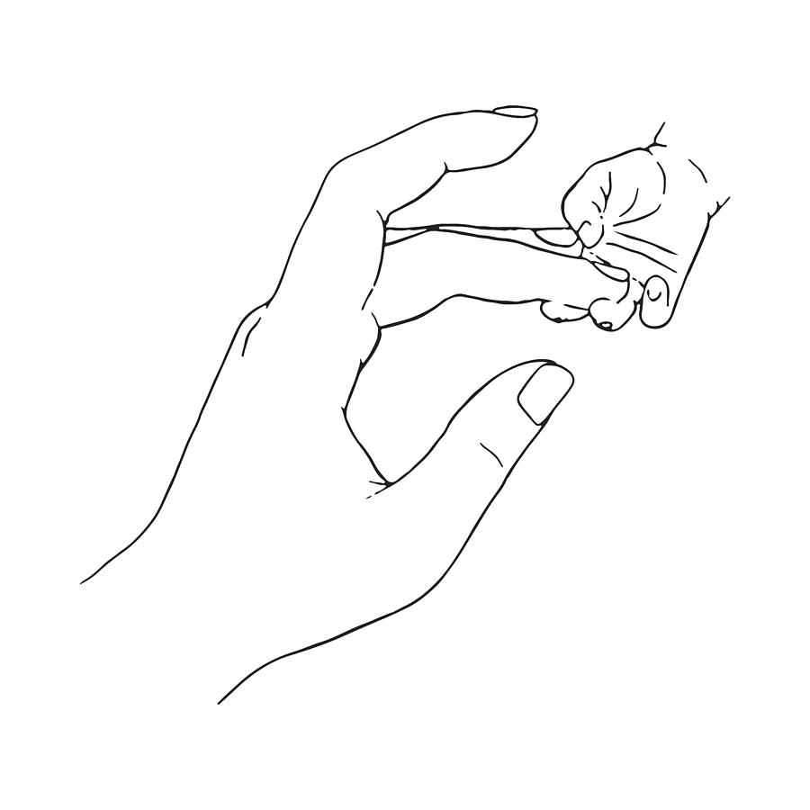 hand outline drawing