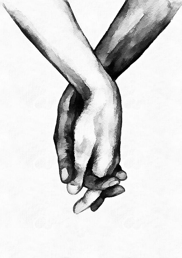 Holding hands Digital Art by Ha Frankhauser - Fine Art America