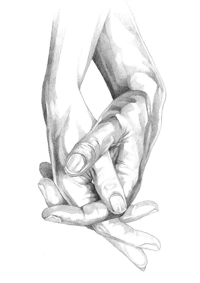hand sketch holding