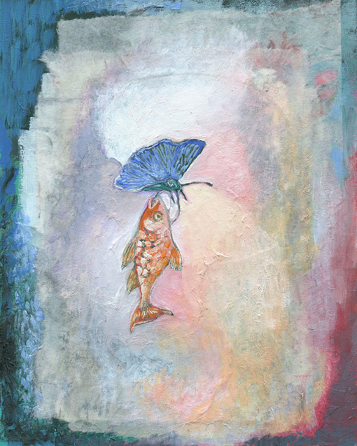Butterfly Mixed Media - Holding Onto Hope by Jennifer Lommers