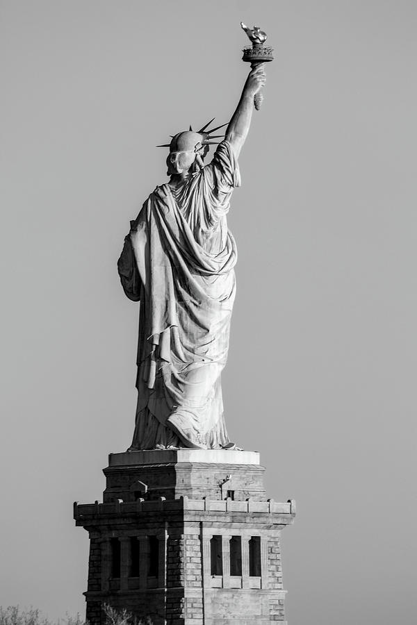Holding the torch high Statue of liberty New York Photograph by Habib Ayat