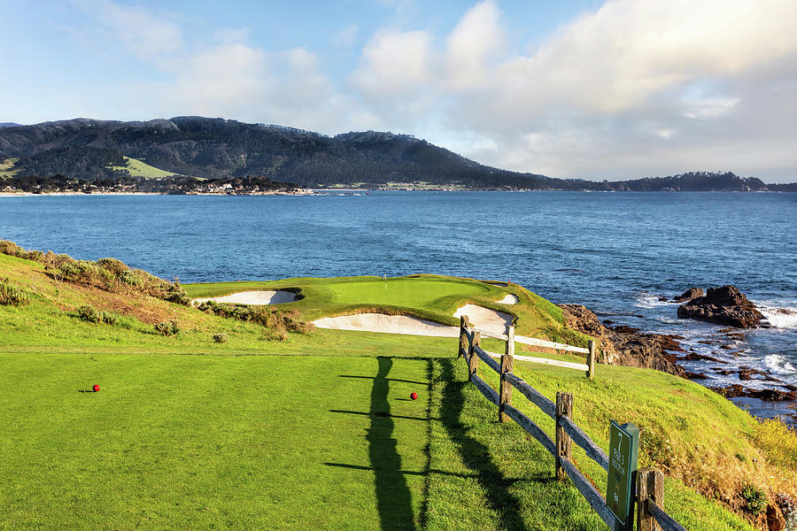 Hole 7 at Pebble Beach Golf Resort Photograph by Mike Centioli