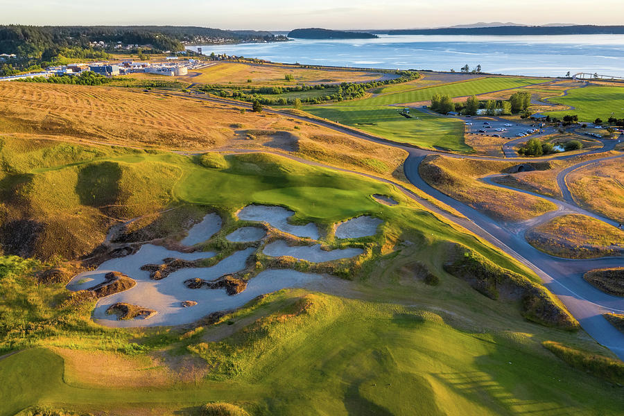 Hole 9 at Chambers Bay Golf Course 2020 Photograph by Mike Centioli