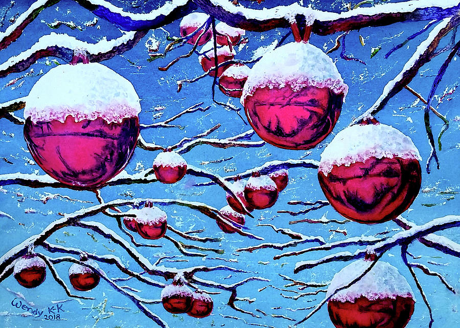 Holiday Card - 2018 Painting by Wendy Keeney-Kennicutt