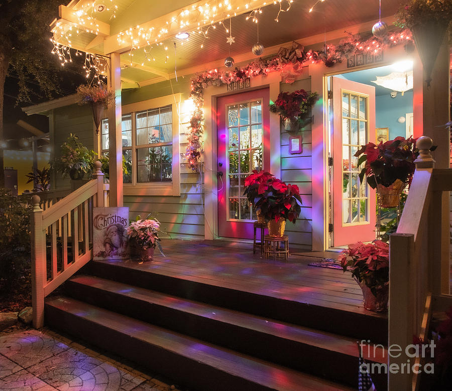 Holiday Decorations in Gulfport Florida Photograph by L Bosco