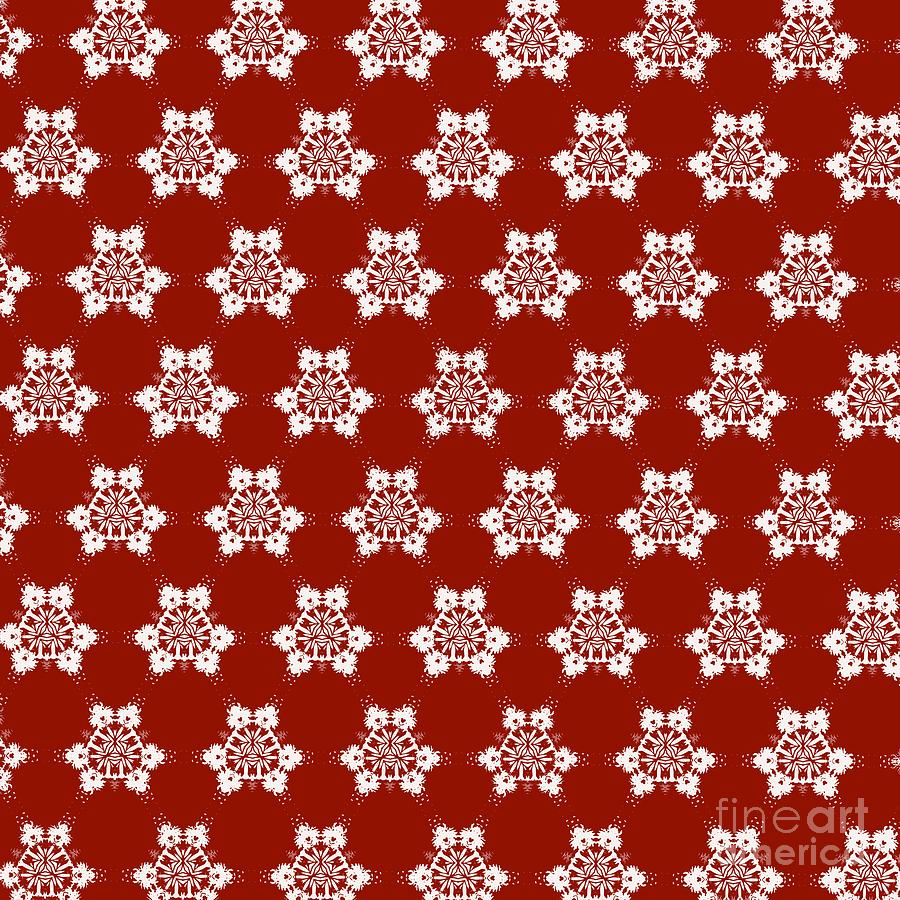 Holiday Geo Snowflakes Digital Art