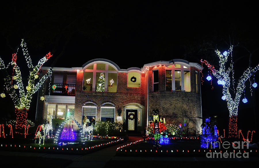 Holiday Lights Display Photograph by Savannah Gibbs