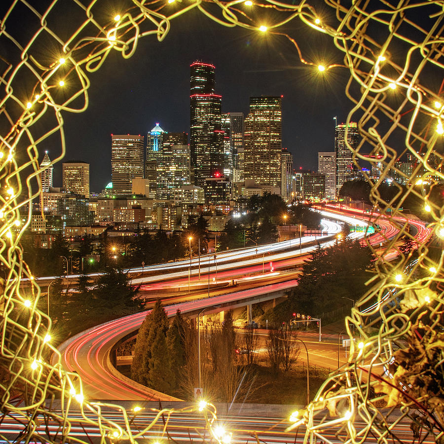 Holiday Lights In Seattle Photograph by Matt McDonald