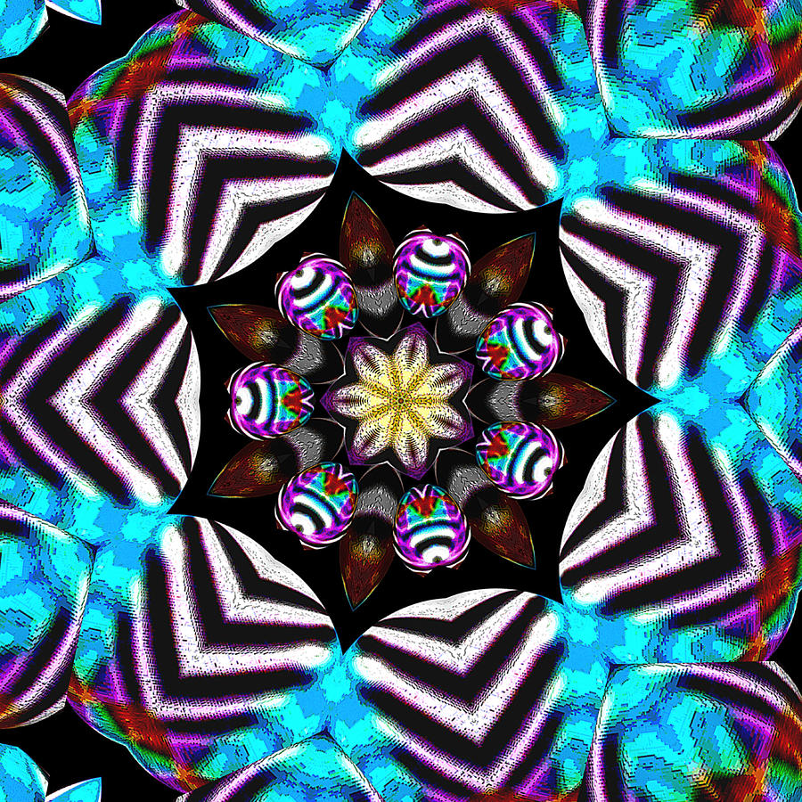 Holiday Mandala Digital Art by Dave Turner