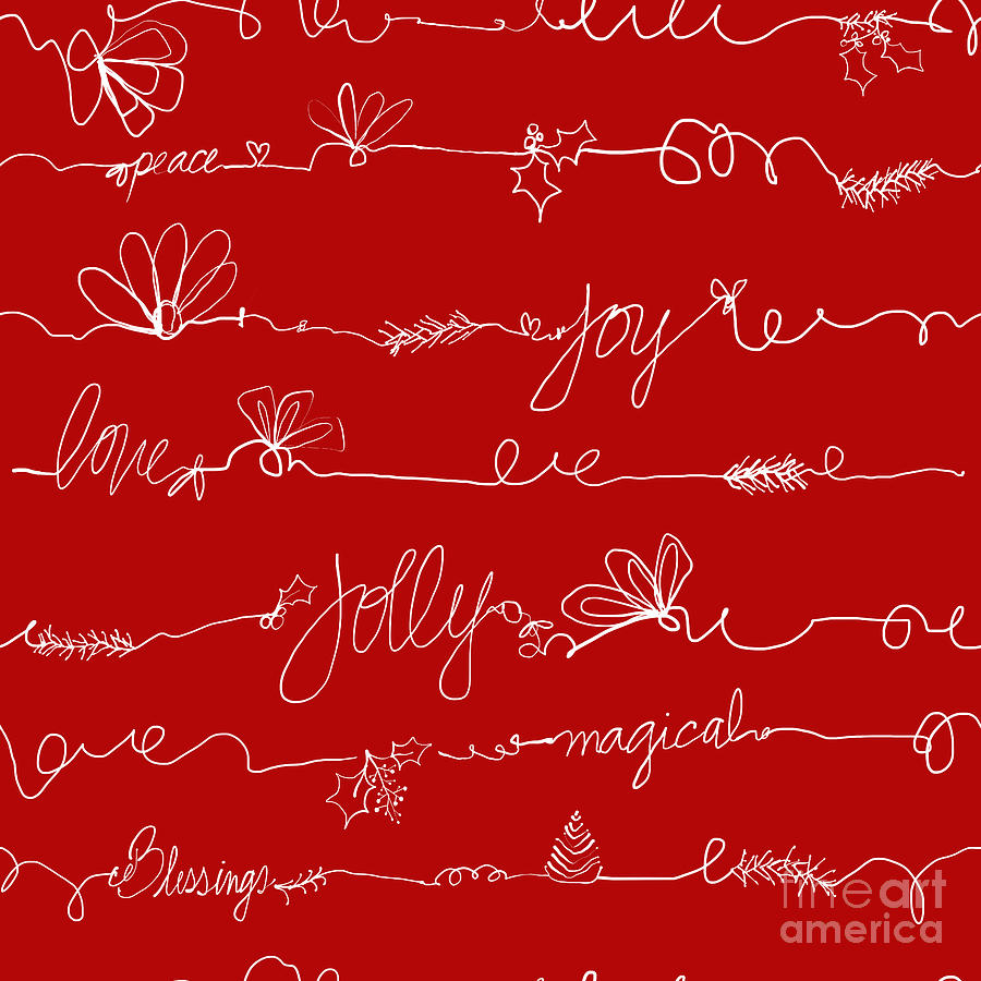 Holiday Motif - Jolly Season - Christmas Time Digital Art by Patricia Awapara