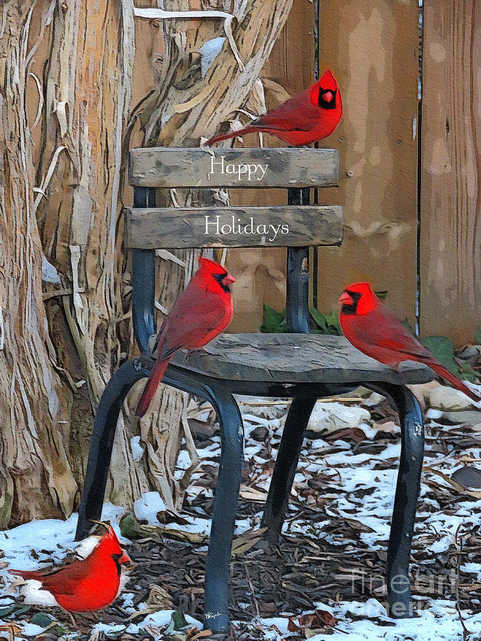 Holiday Perch Digital Art by Diana Rajala