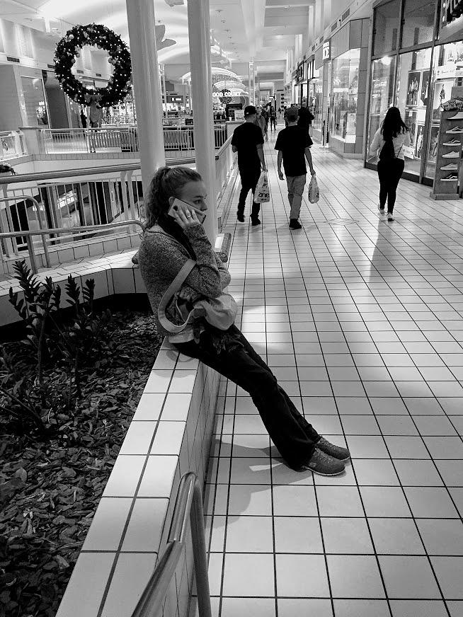  Holiday Shopping at the Mall  Photograph by Valerie Collins