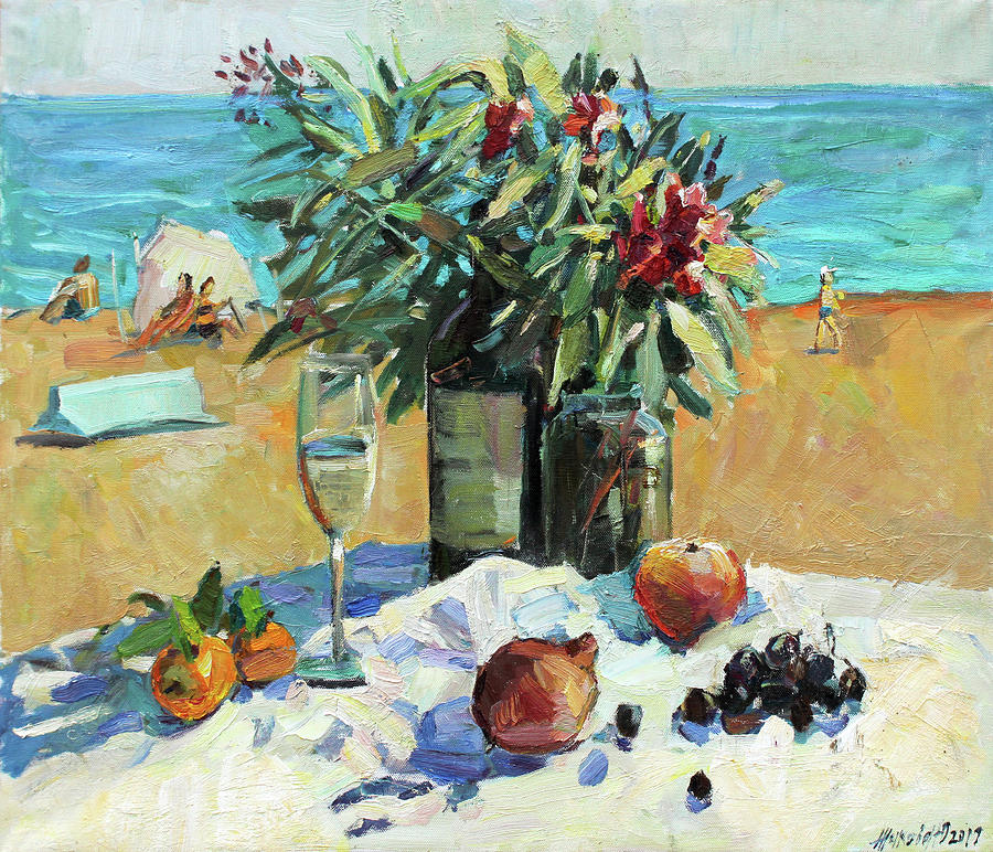 Holidays on the sea Painting by Juliya Zhukova
