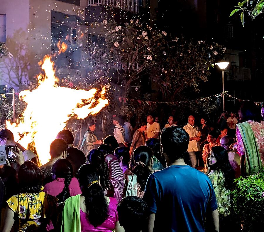 Bonfire Photograph - Holika Dahan by Anand Swaroop Manchiraju