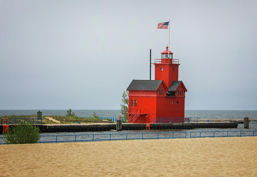 Holland Harbor Light Photograph by Dan Sproul