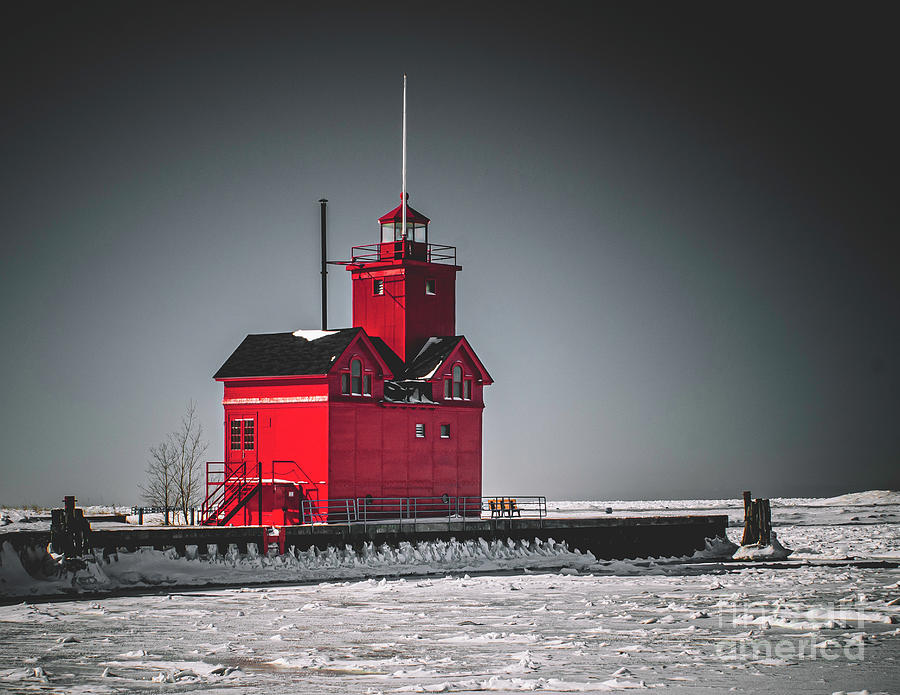 Holland Light Winter Photograph by Nick Zelinsky Jr