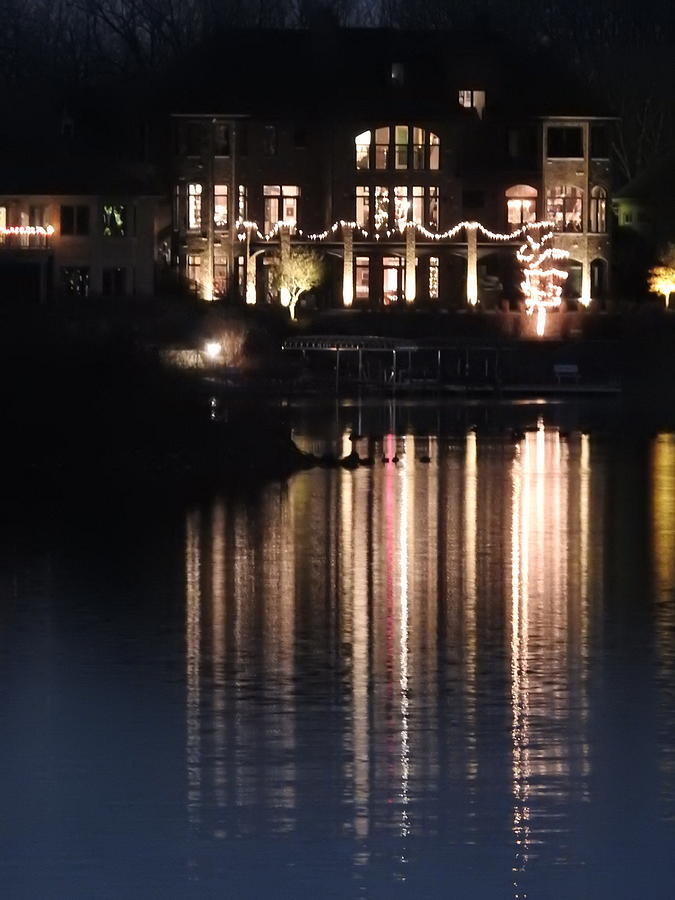 Holliday Lights and Reflections Photograph by Barbara Ebeling