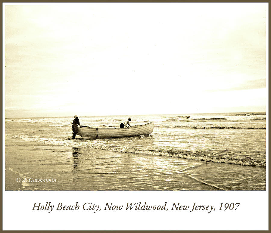 Holly Beach City, 1907, Now Wildwood, New Jersey, Vintage Photog Photograph by A Macarthur Gurmankin