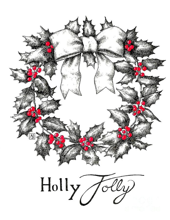 Holly Jolly Drawing