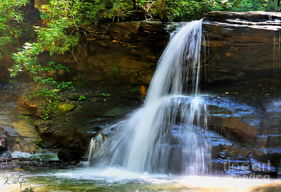 Waterfall Photograph - Holly River Upper Falls by Rosanna Life