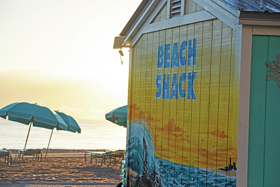 Hollywood Beach Shack at Sunrise Hollywood Florida Photograph by Toby McGuire