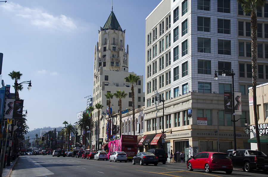 Hollywood Boulevard Street Photograph by Mitch Diamond