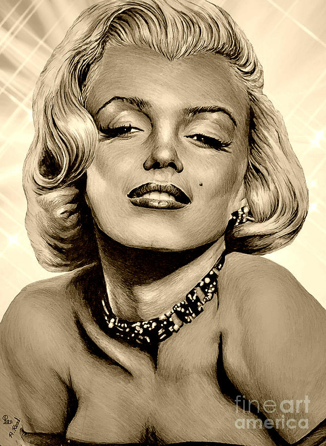 Marilyn Monroe Painting - Hollywood greats 2 Marilyn by Andrew Read