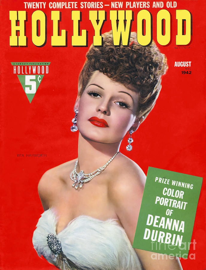 Hollywood Magazine 1942 Cover Rita Hayworth Photograph by Carlos Diaz