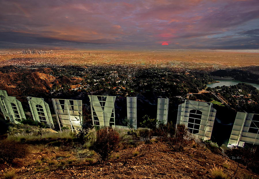 Hollywood Sign at Dusk Photograph by Russ Harris