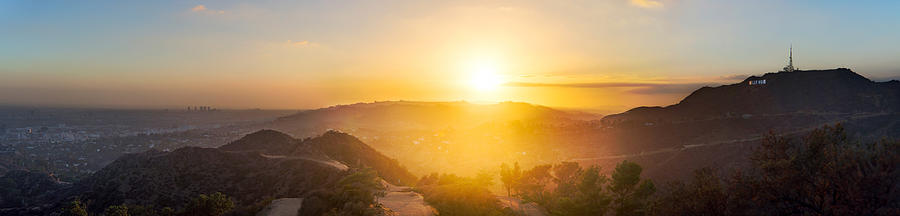 Hollywood Sunset Photograph by Noppawat Tom Charoensinphon