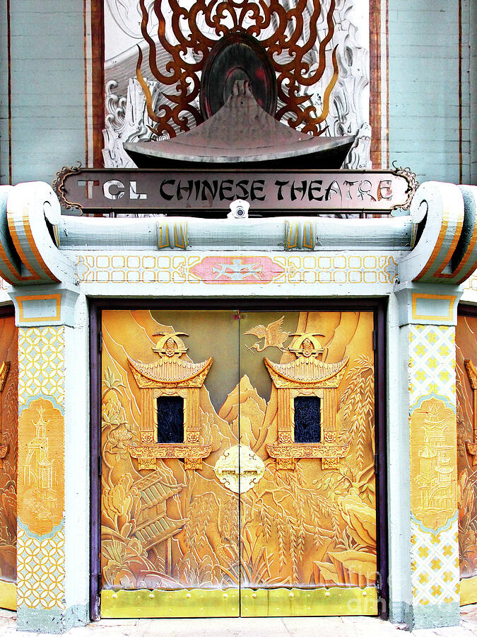 Hollywood TCL Chinese Theatre Main Entrance Doors 5D29005b Photograph by Wingsdomain Art and Photography