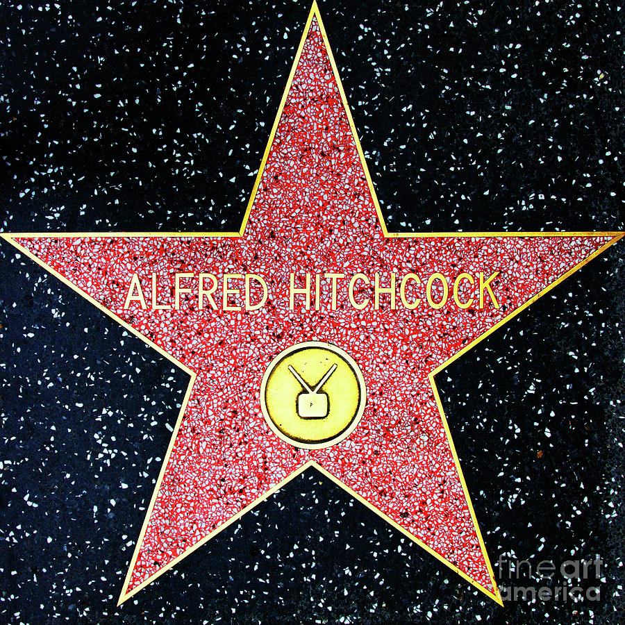 Vertigo Movie Photograph - Hollywood Walk of Fame Alfred Hitchcock 5D28961-z by Wingsdomain Art and Photography