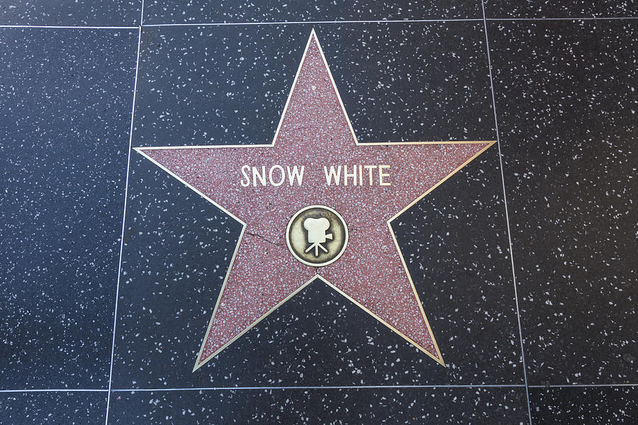 Hollywood Walk of Fame Star Snow White Photograph by Dcdebs