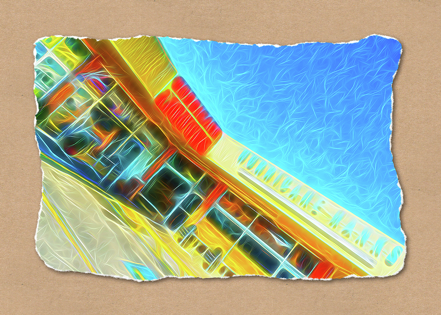 Holmes Beach Hurricane Hanks 647R Mixed Media by Rolf Bertram Fine