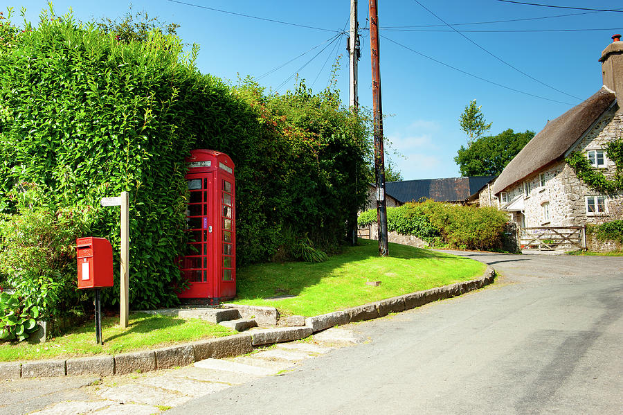 Holne Red Telephone Box Dartmoor Photograph
