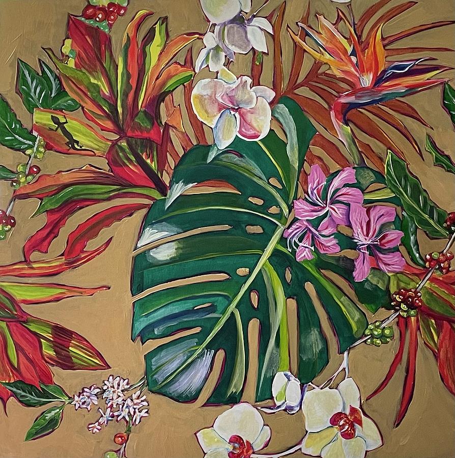 Holualoa Coffee and TI Painting by Stephanie Bolton - Fine Art America