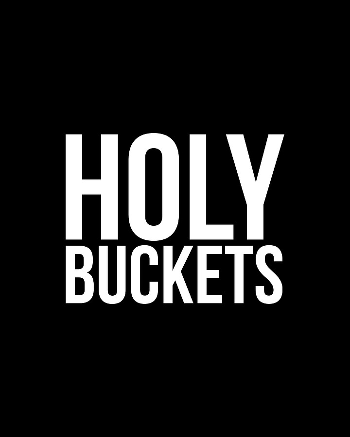 Holy Buckets Funny Saying Drawing by Noirty Designs Pixels