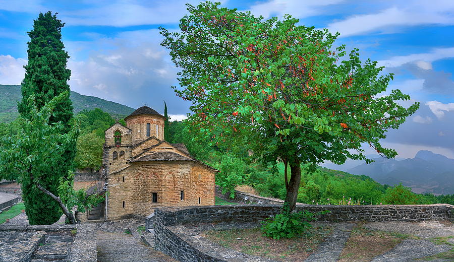Holy Church of the Holy Apostles at Molyvdoskepasto Photograph by Photo By Dimitrios Tilis