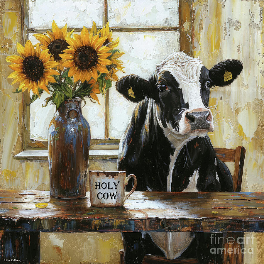 Holy Cow Painting by Tina LeCour