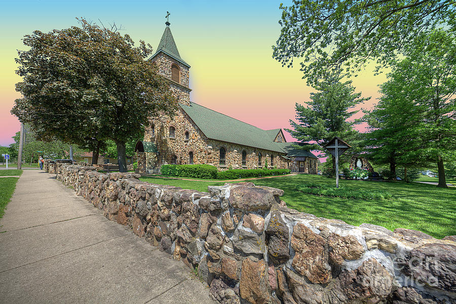 Holy Cross Catholic Church  Photograph by Larry Braun