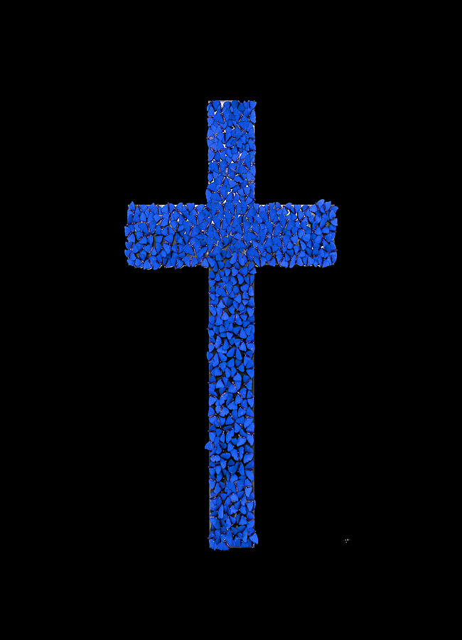 Holy Cross Deep Blue Digital Art by Scott Fulton