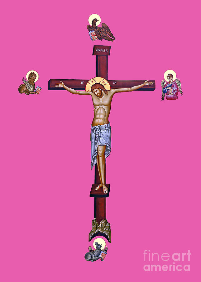 Holy Crucifixion in Pink Photograph by Munir Alawi