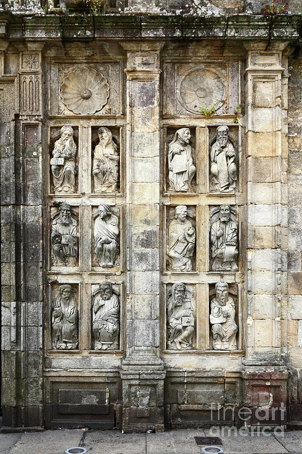 Holy Door Statues Santiago de Compostela Spain Photograph by James Brunker