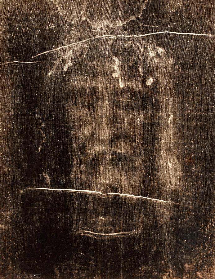 Jesus Christ Painting - Holy Face of the Divine Redeemer, Holy Shroud by Holy Shroud of Turin