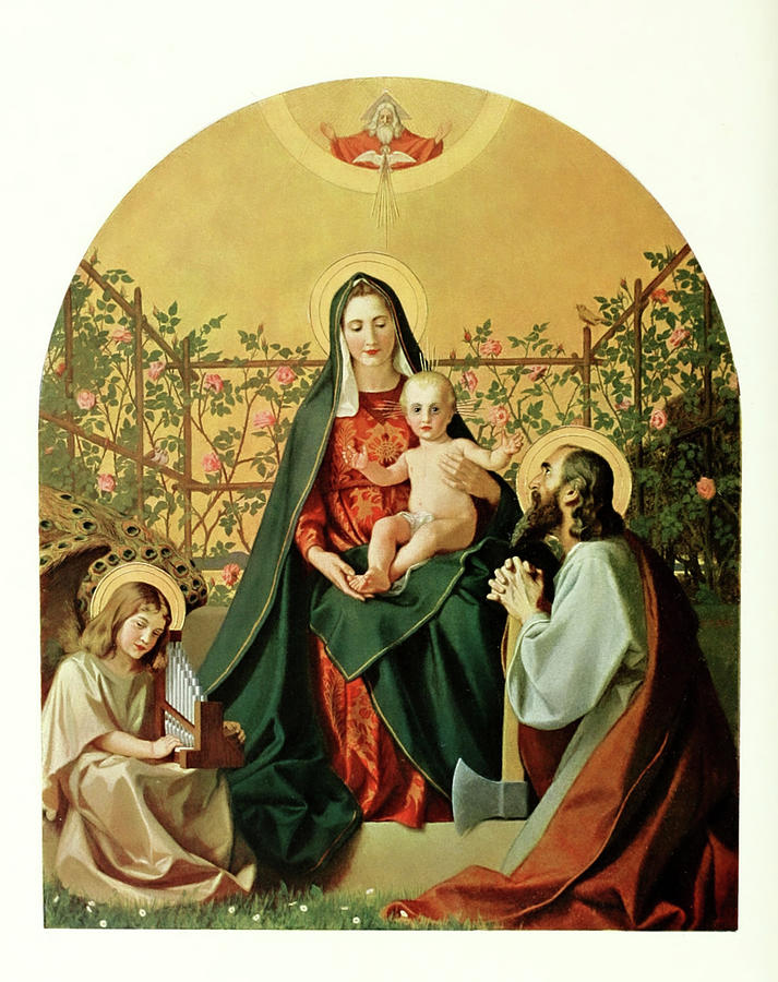 Madonna Painting - Holy Family by Gebhard Fugel
