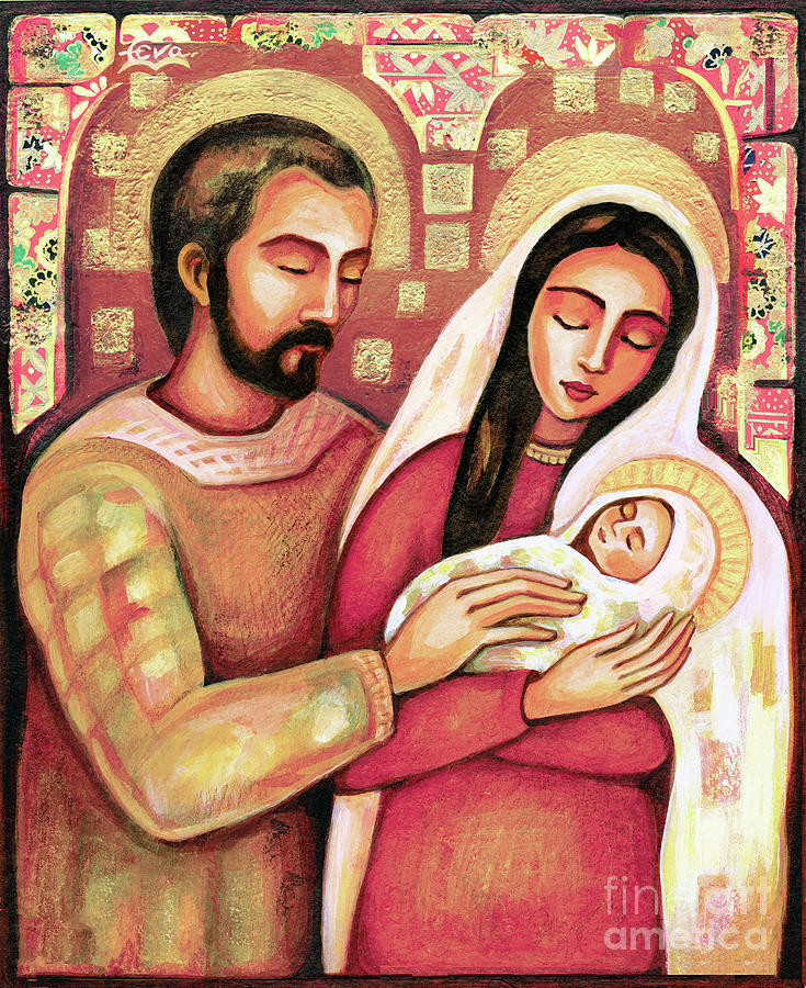 Holy Family Painting by Eva Campbell