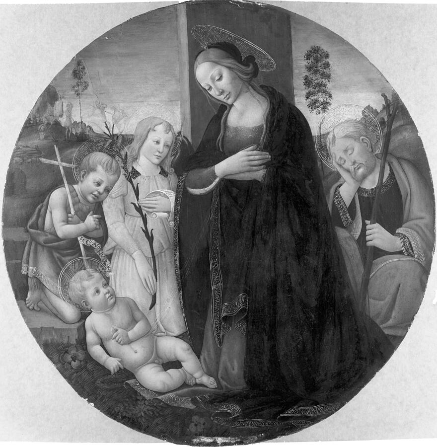 Holy Family with the Young Baptist and an Angel Painting by the Miller