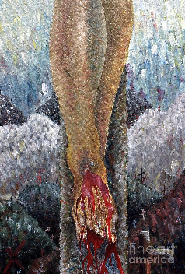 Holy Feet Painting by Pamela Henry