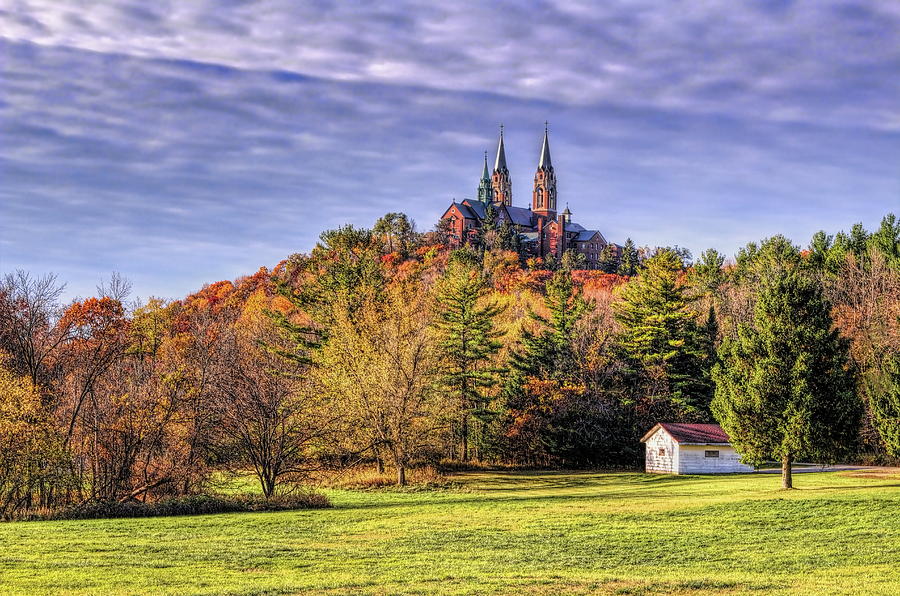 Holy Hill Basilica Above It All Photograph by Dale Kauzlaric